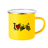 Yellow Enamel Metallic Cup 360ml