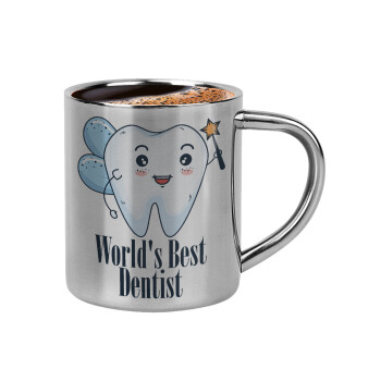 World's Best Dentist, Double-wall metal cup for espresso (220ml)