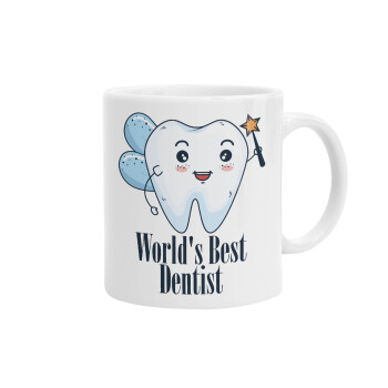 World's Best Dentist, Ceramic coffee mug, 330ml (1pcs)