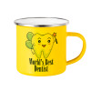 Yellow Enamel Metallic Cup 360ml