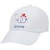 Adult Baseball Cap White 5-panel (POLYESTER, ADULT, UNISEX, ONE SIZE)