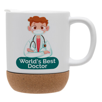 World's Best Doctor, Ceramic coffee mug Cork (MAT), 330ml (1pcs)