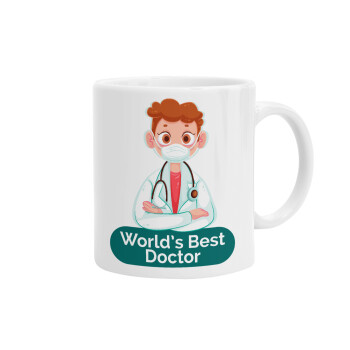 World's Best Doctor, Ceramic coffee mug, 330ml (1pcs)