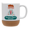 Ceramic coffee mug Cork (MAT), 330ml (1pcs)