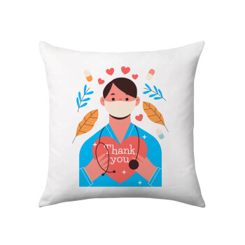 Doctor Thanks You, Sofa cushion 40x40cm includes filling