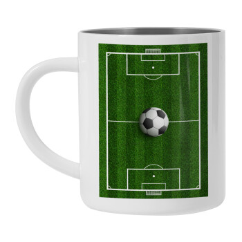 Soccer field, Γήπεδο ποδοσφαίρου, Mug Stainless steel double wall 450ml