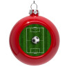 Red Christmas tree ornament bauble 8cm