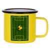 Metallic enamel MATT Yellow cup 360ml