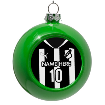 ΟΦΗ εμφάνιση, Green Christmas tree ornament bauble 8cm