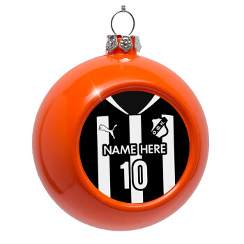 ΟΦΗ εμφάνιση, Orange Christmas tree ornament bauble 8cm