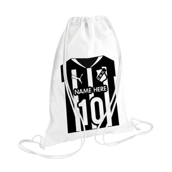 ΟΦΗ εμφάνιση, Backpack pouch GYMBAG white (28x40cm)