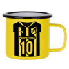 Metallic enamel MATT Yellow cup 360ml