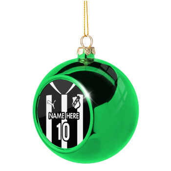 ΟΦΗ εμφάνιση, Green Christmas tree ornament ball 8cm