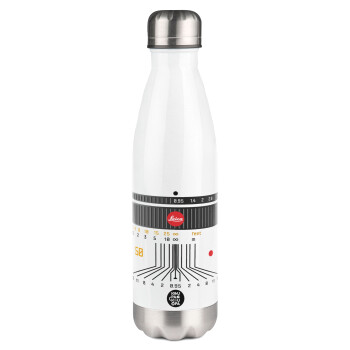 Leica Lens, Metal mug thermos White (Stainless steel), double wall, 500ml