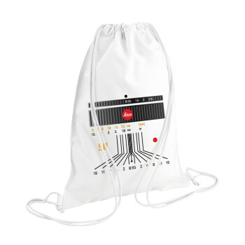 Leica Lens, Backpack pouch GYMBAG white (28x40cm)