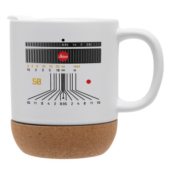 Leica Lens, Ceramic coffee mug Cork (MAT), 330ml (1pcs)