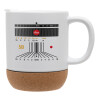 Ceramic coffee mug Cork (MAT), 330ml (1pcs)