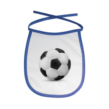 Soccer ball, Σαλιάρα μωρού αλέκιαστη με κορδόνι Μπλε