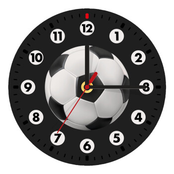 Μπάλα ποδοσφαίρου, Ρολόι τοίχου ξύλινο (20cm)