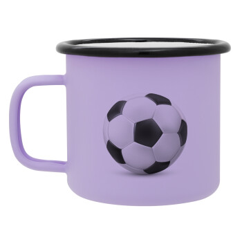 Soccer ball, Κούπα Μεταλλική εμαγιέ ΜΑΤ Light Pastel Purple 360ml