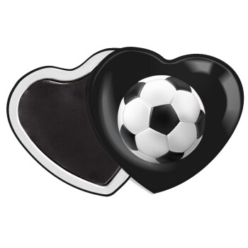 Soccer ball, Μαγνητάκι καρδιά (57x52mm)