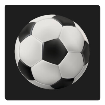 Soccer ball, Τετράγωνο μαγνητάκι ξύλινο 6x6cm