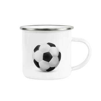 Soccer ball, Κούπα Μεταλλική εμαγιέ λευκη 360ml