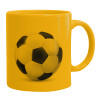 Ceramic coffee mug yellow, 330ml