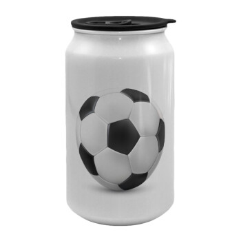 Soccer ball, Κούπα ταξιδιού μεταλλική με καπάκι (tin-can) 500ml