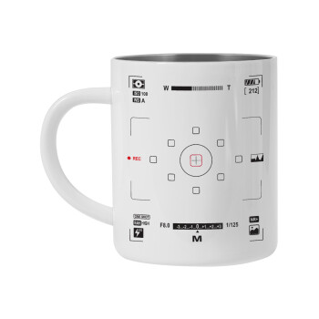 Camera viewfinder, Mug Stainless steel double wall 450ml