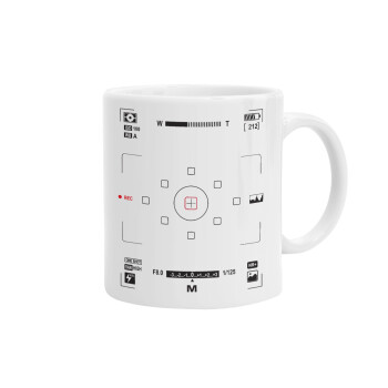 Camera viewfinder, Ceramic coffee mug, 330ml (1pcs)