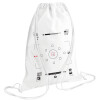 Backpack pouch GYMBAG white (28x40cm)