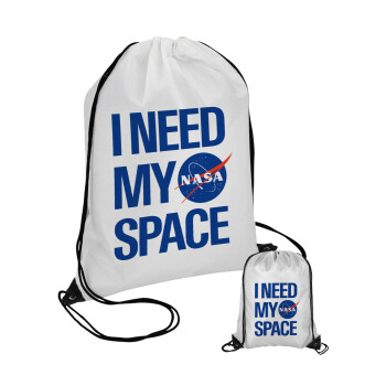 I need my space, Pouch bag with black cords (1 piece)