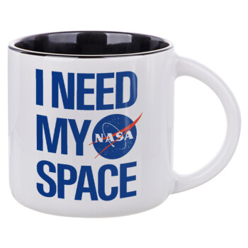 I need my space, Κούπα κεραμική 400ml Λευκή/Μαύρη