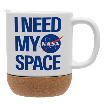 I need my space, Ceramic coffee mug Cork (MAT), 330ml (1pcs)