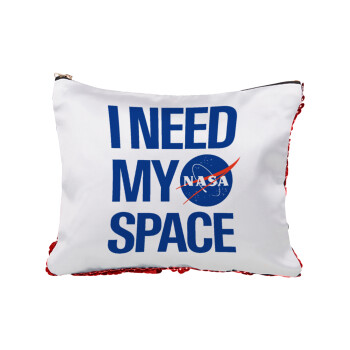 I need my space, Red sequin cosmetic bag