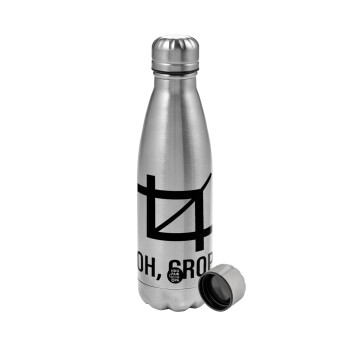 Oh Crop, Metallic water bottle, stainless steel, 750ml