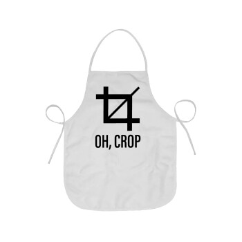 Oh Crop, Chef Apron Short Full Length Adult (63x75cm)