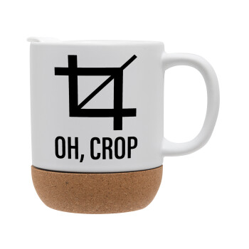 Oh Crop, Ceramic coffee mug Cork (MAT), 330ml (1pcs)