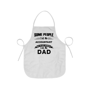Some people call me accountant, Chef Apron Short Full Length Adult (63x75cm)
