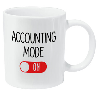 ACCOUNTANT MODE ON, Κούπα Giga, κεραμική, 590ml