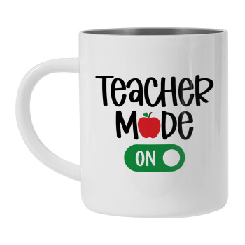 Teacher mode ON, Mug Stainless steel double wall 300ml