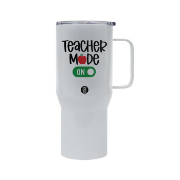 Teacher mode ON, Mega Stainless steel Tumbler with lid, double wall 750L