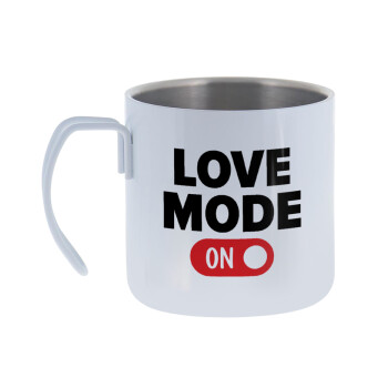 LOVE MODE ON, Mug Stainless steel double wall 400ml