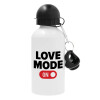 Metal water bottle, White, aluminum 500ml