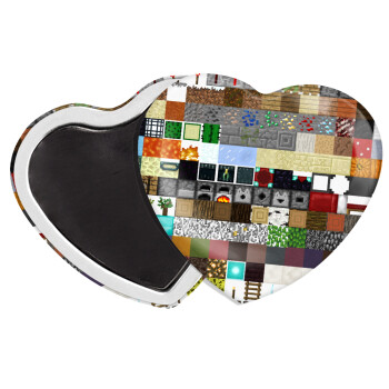 Minecraft blocks, Μαγνητάκι καρδιά (57x52mm)