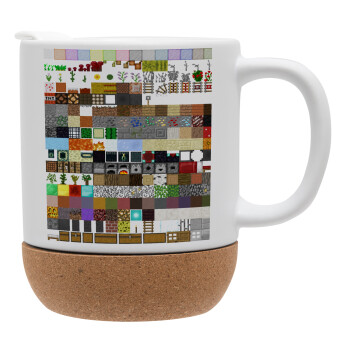 Minecraft blocks, Ceramic coffee mug Cork (MAT), 330ml (1pcs)