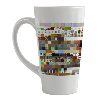 Minecraft blocks, Κούπα κωνική Latte Μεγάλη, κεραμική, 450ml