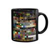 Mug black, ceramic, 330ml