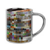 Double-wall metal cup for espresso (220ml)